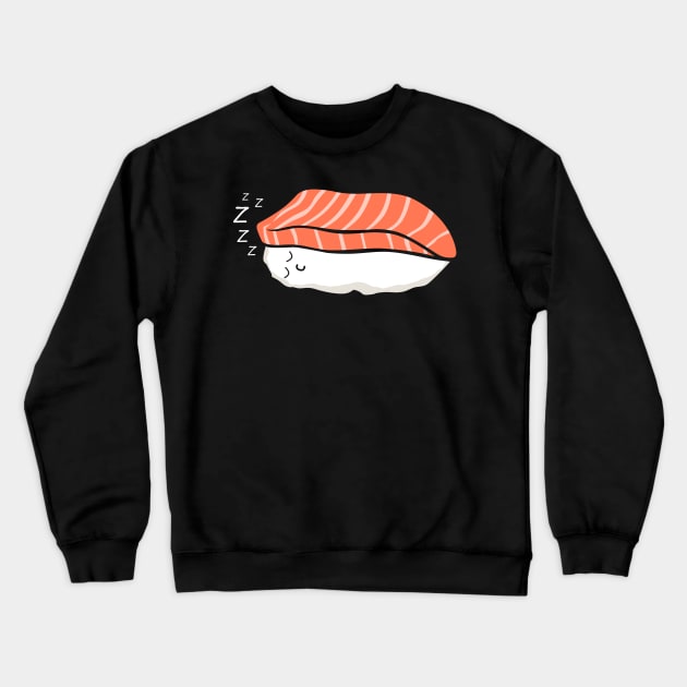 Sleepy Sushi for Asian Food Lover Crewneck Sweatshirt by Shirtttee